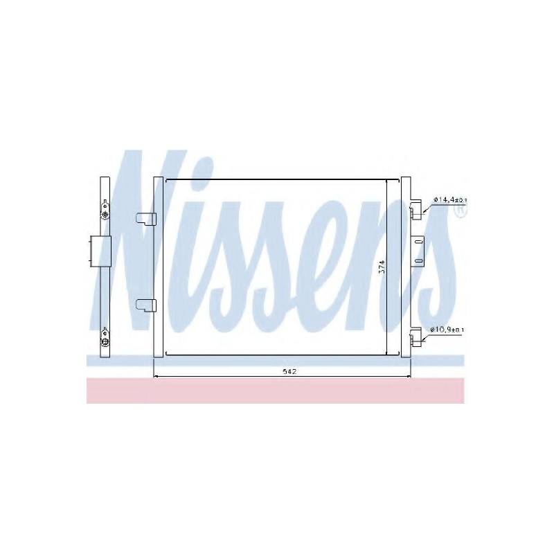 Nissens 94656 Kondensator, Klimaanlage von Nissens