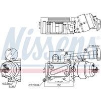 Ölkühler, Motoröl NISSENS 91346 von Nissens