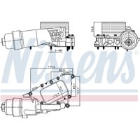 Ölkühler, Motoröl NISSENS 91385 von Nissens