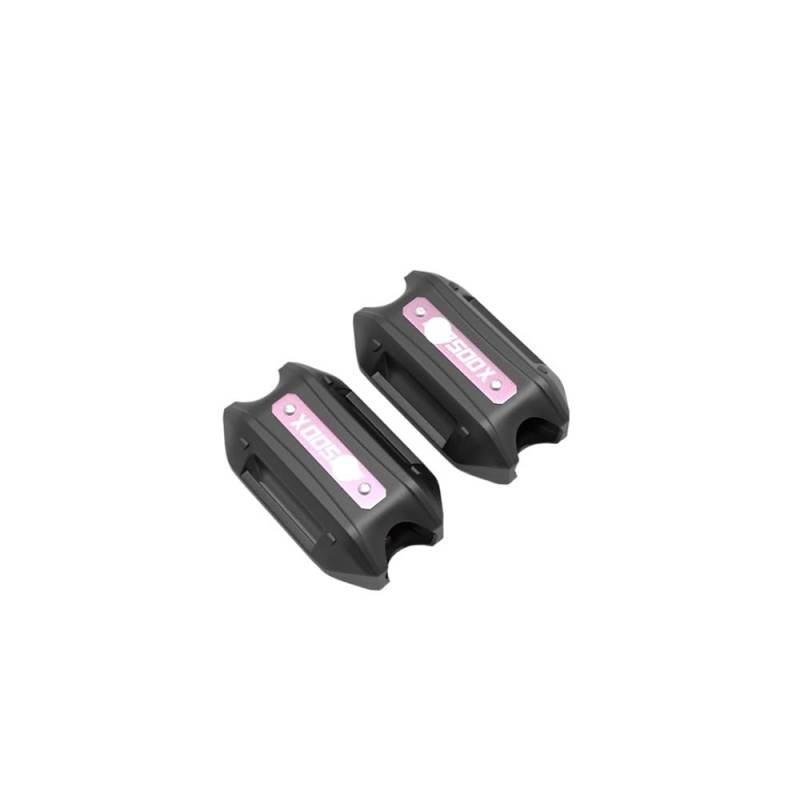 Motorrad Crash Bar Stoßstange FÜR CB500X 2013-2023 Motorrad Werkzeug Zubehör 25mm Crash Bar Stoßstange Motor Schutz Schutz Dekorative Block von Nisza
