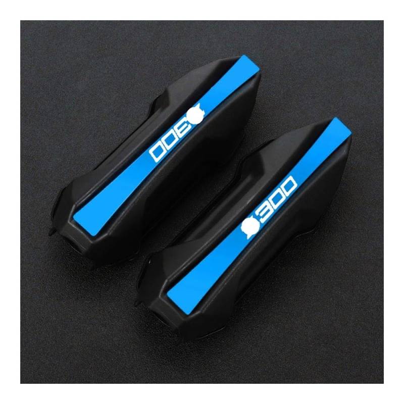 Motorrad Crash Bar Stoßstange FÜR Z300 FÜR Ninja 300 2018 2019 2020 2021 2022 Motorrad Motor Schutz Schutz Stoßstange Dekorative Block 25MM Crash bar von Nisza