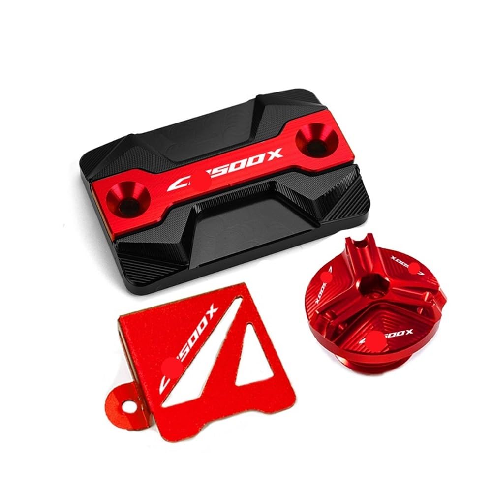 Vorratsbehälter Motorrad-Bremsflüssigkeit Für CB500X CB500 X 2021-2023 Motorradzubehör Hinten Vorne Brems Flüssigkeit Reservoir Abdeckung Motoröl Füllstoff Kappe Vorratsbehälter Motorrad-Bremsflüssigkeit Für CB500X CB500 X 2021-2023 Motorradzubehör Hinten Vorne Brems Flüssigkeit Reservoir Abdeckung Motoröl Füllstoff Kappe von Nisza