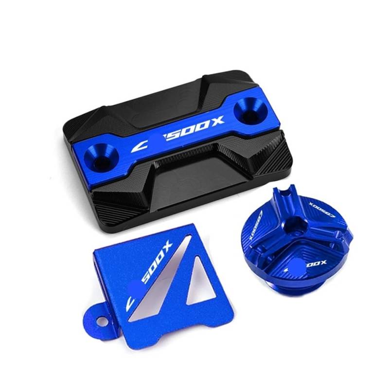 Vorratsbehälter Motorrad-Bremsflüssigkeit Für CB500X CB500 X 2021-2023 Motorradzubehör Hinten Vorne Brems Flüssigkeit Reservoir Abdeckung Motoröl Füllstoff Kappe von Nisza
