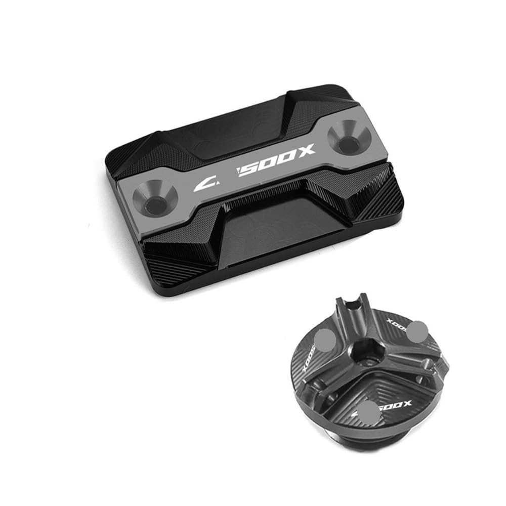 Vorratsbehälter Motorrad-Bremsflüssigkeit Für CB500X CB500 X 2021-2023 Motorradzubehör Hinten Vorne Brems Flüssigkeit Reservoir Abdeckung Motoröl Füllstoff Kappe Vorratsbehälter Motorrad-Bremsflüssigkeit Für CB500X CB500 X 2021-2023 Motorradzubehör Hinten Vorne Brems Flüssigkeit Reservoir Abdeckung Motoröl Füllstoff Kappe von Nisza
