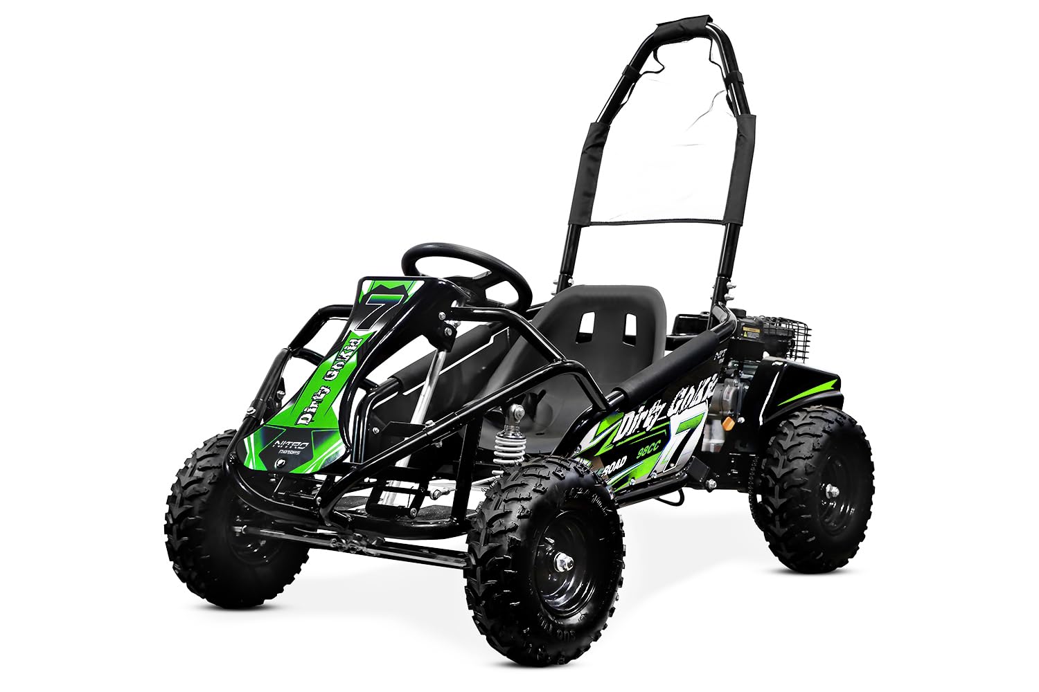 Nitro Motors GoKid Dirty 98cc Pullstart 6 Zoll Offroad Kinderbuggy, Farbe:Grün Nitro Motors GoKid Dirty 98cc Pullstart 6 Zoll Offroad Kinderbuggy, Farbe:Grün von Nitro Motors
