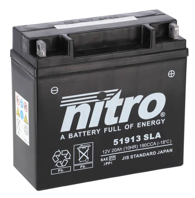 NITRO 51913 SEALED -N- Batteries, Schwarz (Preis inkl. EUR 7,50 Pfand) von Nitro
