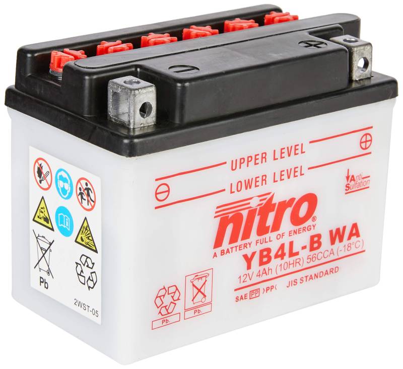 NITRO YB4L-B WA -N- Batteries Schwarz (Preis inkl. EUR 7,50 Pfand) von Nitro