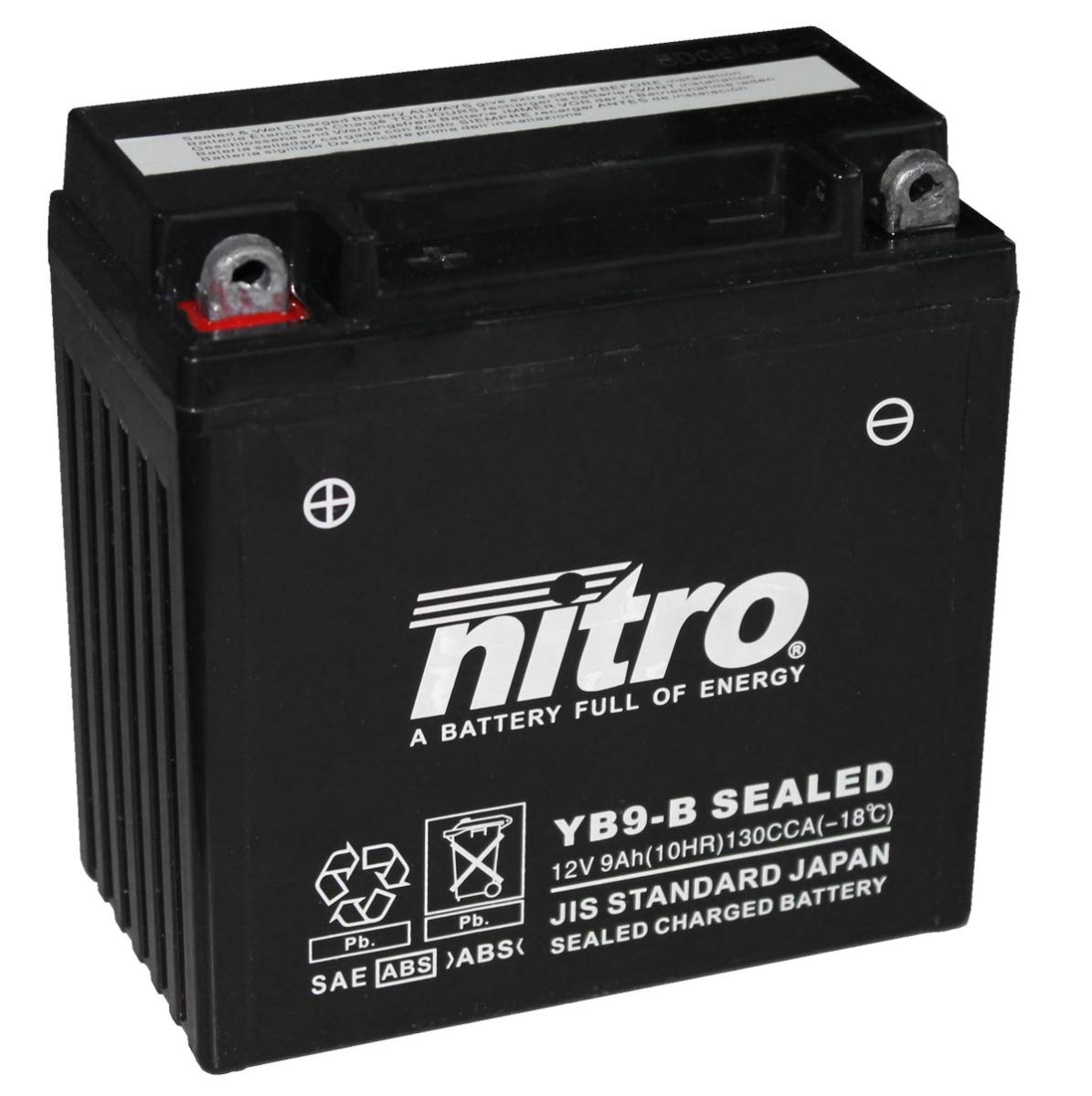 NITRO YB9-B SEALED -N- Batteries, Schwarz (Preis inkl. EUR 7,50 Pfand) von Nitro