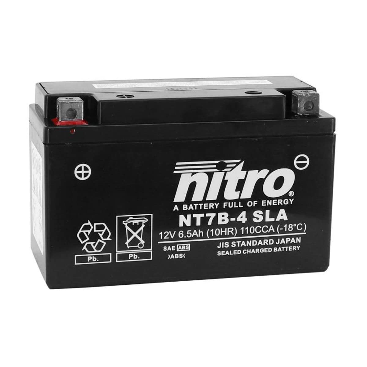 NITRO YT7B-4 -N- Batteries, Schwarz (Preis inkl. EUR 7,50 Pfand) von Nitro