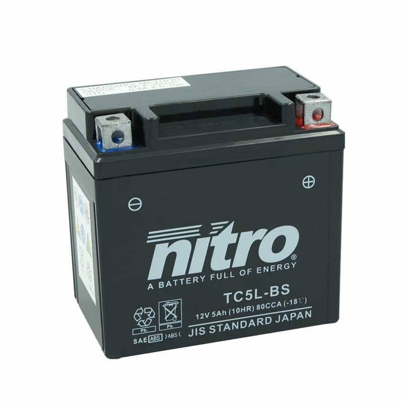 Batterie Nitro YT5L Gel 12V 5AH (wartungsfrei) von Nitro