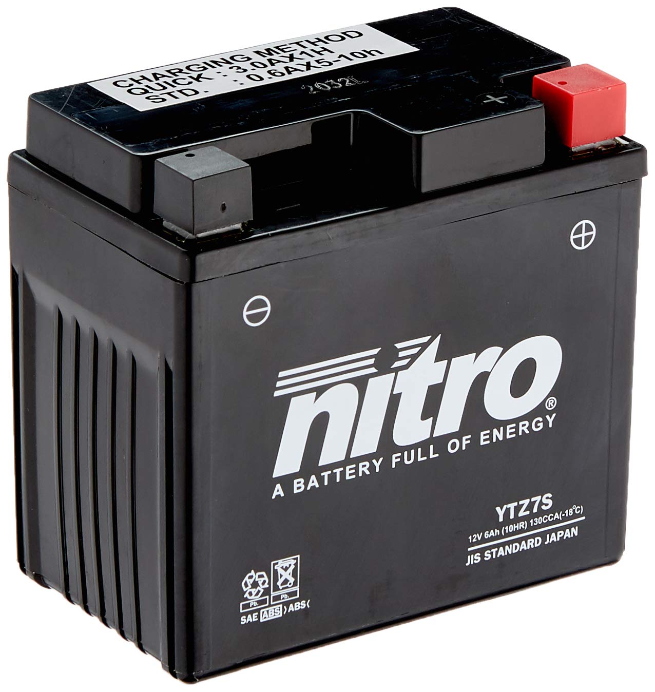 NITRO YTZ7S -N- Batteries, Schwarz (Preis inkl. EUR 7,50 Pfand) von Nitro