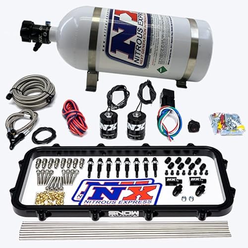 Nitrous Express Holley Hi-Ram Dry Direct Port Plate Stickstoffsystem mit 4,5 kg Flasche von Nitrous Express