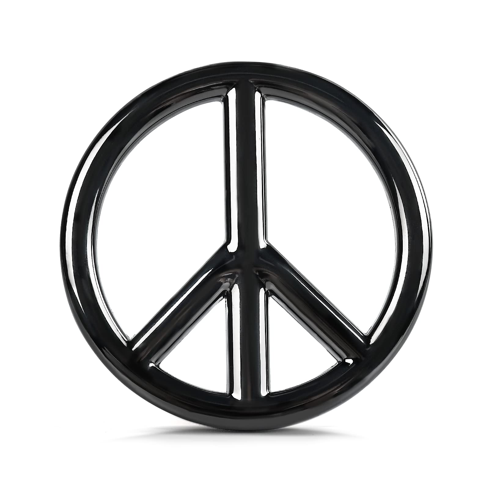 Anti-Kriegs-Friedenssymbol Metall Emblem,Ukraine Frieden,Aufkleber Peace Zeichen,Frieden Symbol Autoaufkleber,UV-Beständig Premium Edition. (Schwarz) von Niumowang