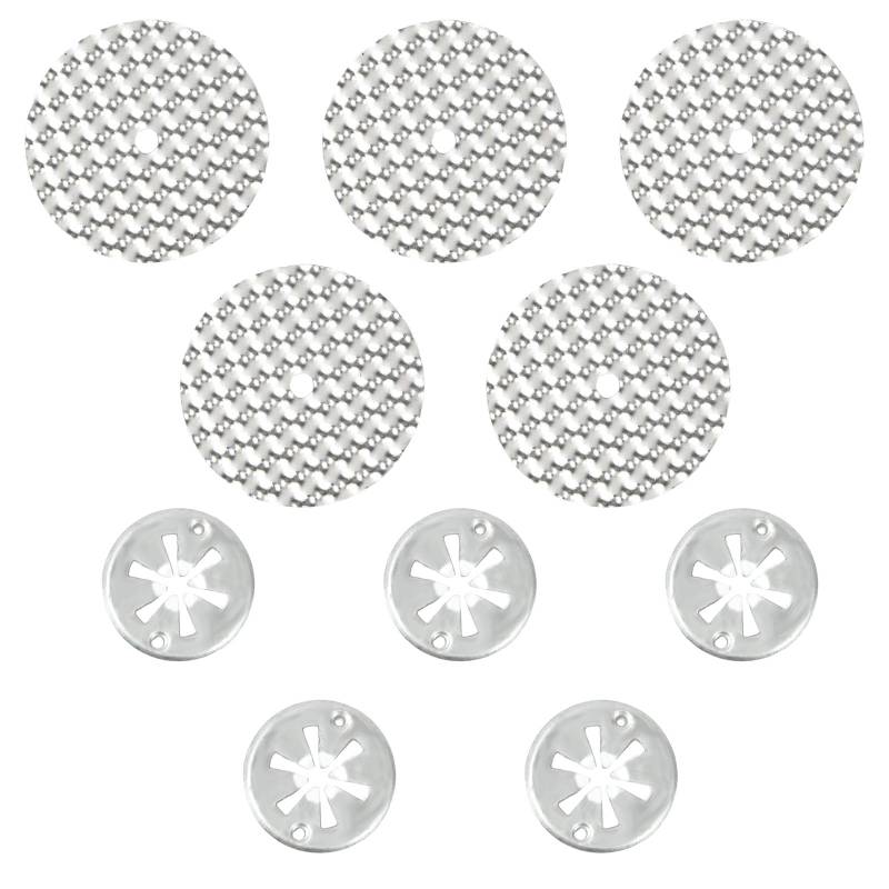 Nivofu 5 Sets Hitzeschutzplatte Reparatursatz für Auto, 30mm Klemmscheiben Hitzeschutzblech, 52mm Reparaturbleche, Hitzeschild Schutzplatten Reparatursatz, Kompatibel mit N90335004 N90335006 von Nivofu