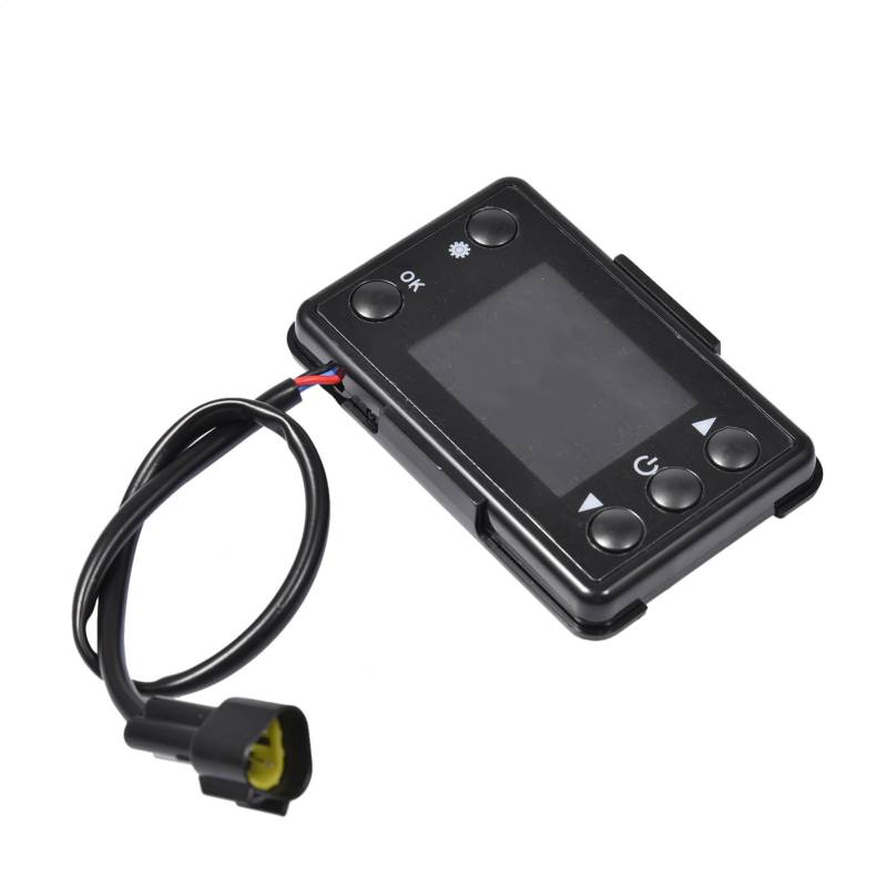 Dieselluftheizungsschalter - LCD -Thermostatanzeige, Kabinentemperaturregler | Programmierbares Heizungsbedienfeld Für RV -Busbootanhänger, Einfach Nutzen Sie Das Kfz -Klimamodul Mit Remoteaktivierung von Nixiara