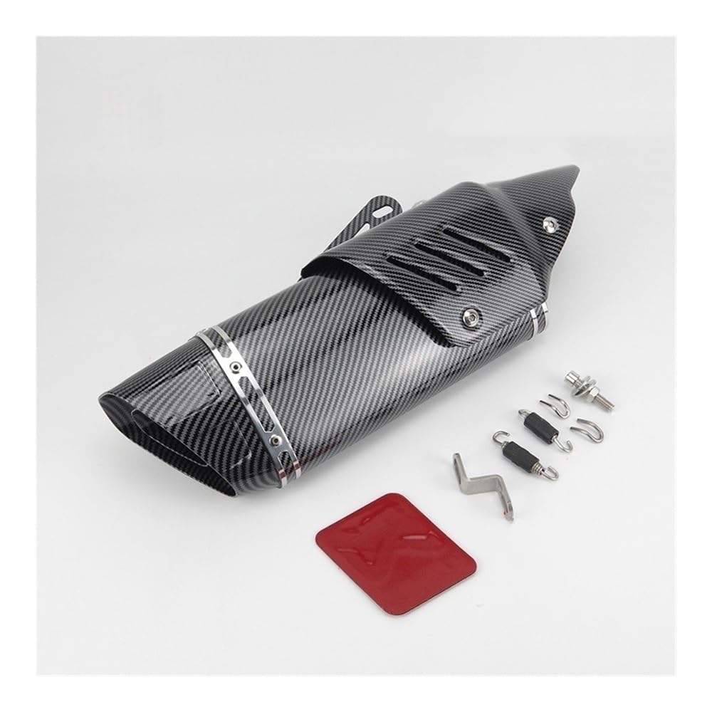 Motorrad Auspuffrohr Universal 51mm Motorrad Auspuff Schalldämpfer Für R6 Für R3 Für Ninja Für Z 400 250 Für Z900 Für ZX6R(Color B) von Niyade