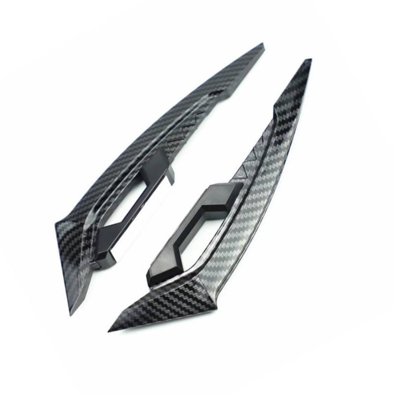 Niyade 2 Stücke Motorrad Winglets Vorderseite Spoiler Aerodynamische Flügel Set Feste Windflügel Dekoration Aufkleber Verkleidungs Winglets(Color-02) von Niyade