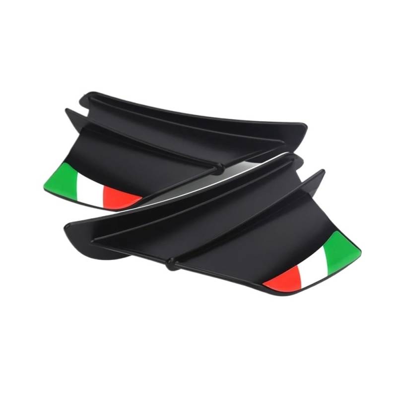 Niyade Für Für Tuono 1000 Für RS125 Für RS250 Für RSV1000 Motorrad Winglet Aerodynamische Flügel Kit Spoiler Verkleidungs Winglets(Color-H) von Niyade