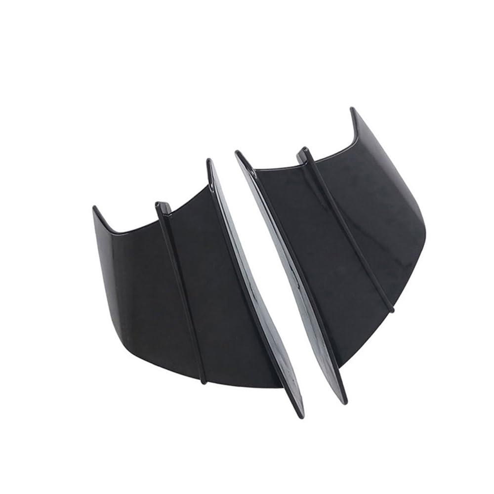 Niyade Für RSV4 X Für Tuono Für V4 660 Für Factory Für RS660 Für RS50 Für RS125 Für RS250 Motorrad Winglet Aerodynamische Flügel Kit Spoiler Verkleidungs Winglets(Black) von Niyade