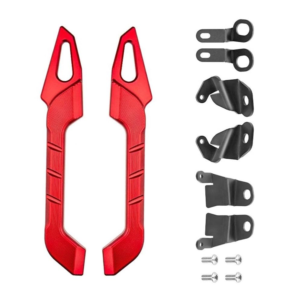 Niyade Für XMAX300 Für Xmax 300 Für X-MAX300 2017-2024 Motorrad Beifahrer-Hintergriff Sitzgriff Haltegriff Schiene Armlehne Beifahrergriffe(Color4) von Niyade