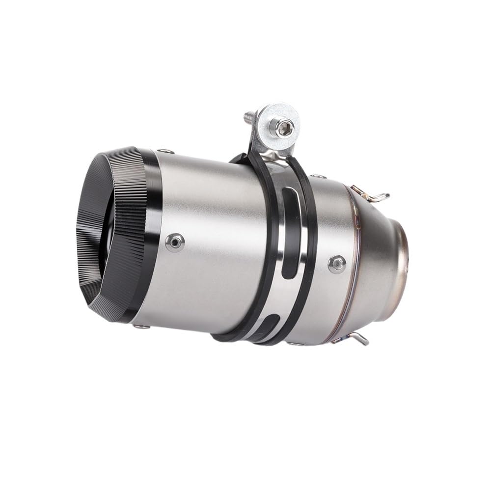 Niyade Motorrad Auspuffrohr 51mm 60MM Auspuff Einlass Universal Schalldämpfer Rohr Auspuff Endrohr Für 450sr Für MT07 Für MT09 Für Cbr650 Für Z900 Für R3(51mm-A) von Niyade