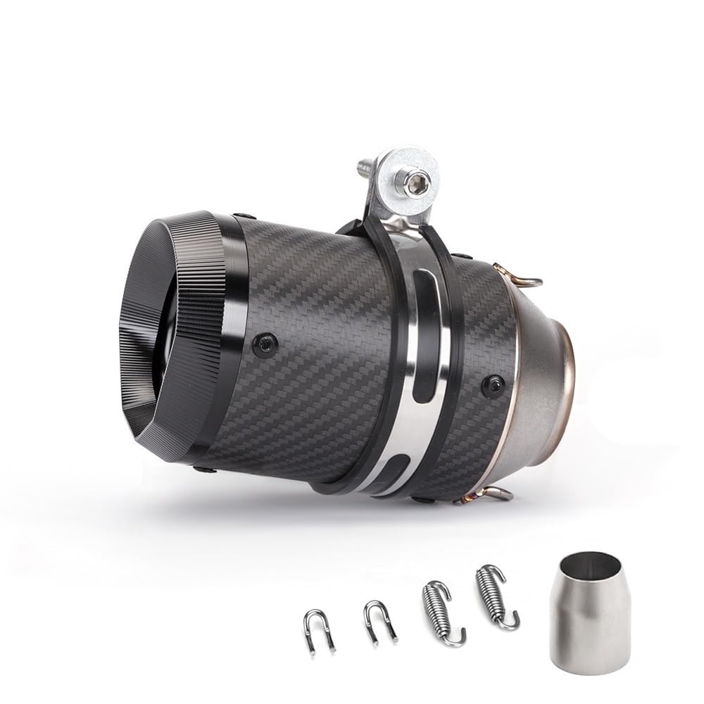 Niyade Motorrad Auspuffrohr 51mm 60MM Auspuff Einlass Universal Schalldämpfer Rohr Auspuff Endrohr Für 450sr Für MT07 Für MT09 Für Cbr650 Für Z900 Für R3(51mm-B) von Niyade