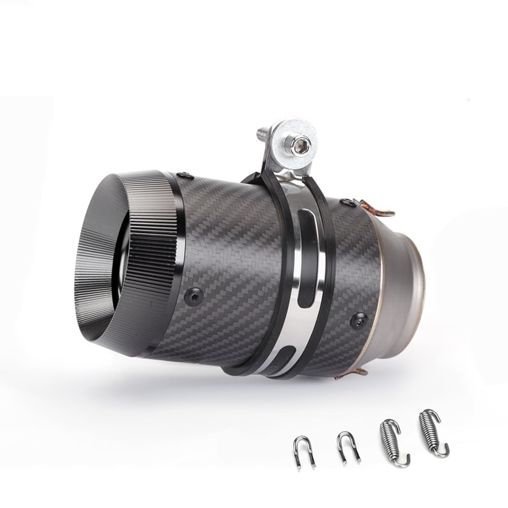 Niyade Motorrad Auspuffrohr 51mm 60MM Auspuff Einlass Universal Schalldämpfer Rohr Auspuff Endrohr Für 450sr Für MT07 Für MT09 Für Cbr650 Für Z900 Für R3(60mm-H) von Niyade