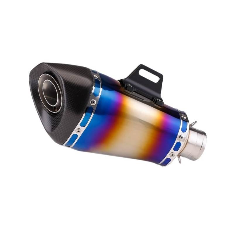 Niyade Motorrad Auspuffrohr 51mm 60mm 65mm Slip-on Motorrad Auspuff Ändern Endrohr Schalldämpfer Moto Für S1000RR Für S1000R(51MM-D) von Niyade