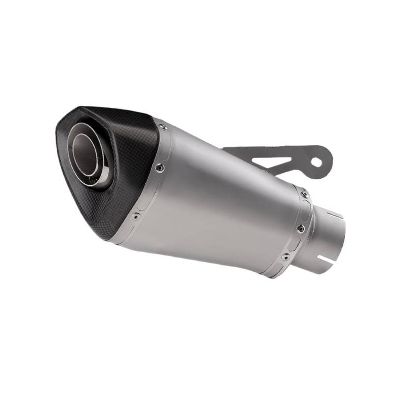 Niyade Motorrad Auspuffrohr 51mm 60mm 65mm Slip-on Motorrad Auspuff Ändern Endrohr Schalldämpfer Moto Für S1000RR Für S1000R(51MM-E) von Niyade