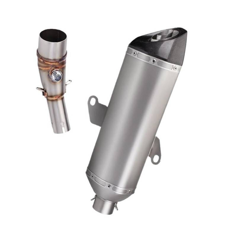 Niyade Motorrad Auspuffrohr Für ADV350 Für ADV 350 2022-2024 Slip Auf Motorrad Auspuff Moto Ändern Mittleren Link Rohr Mit Schalldämpfer von Niyade