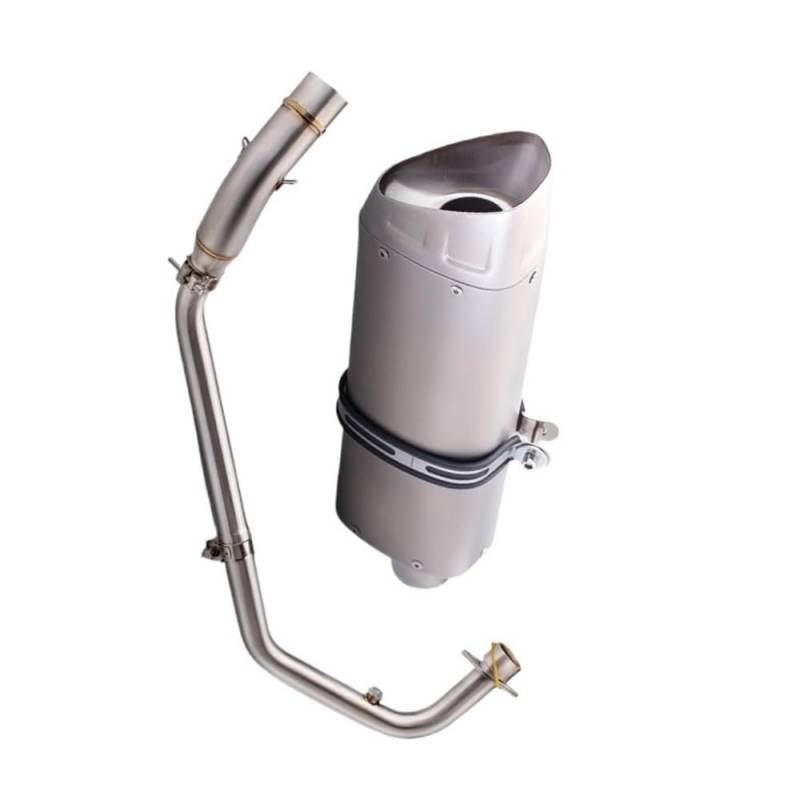 Niyade Motorrad Auspuffrohr Für CB150R Für Cbr150r 2017-2021 Header Vorne Link Rohr Verbinden Schalldämpfer Volle Motorrad Auspuff Ändern von Niyade
