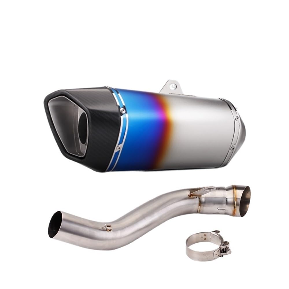 Niyade Motorrad Auspuffrohr Für CBR650R 19-20 Für Cb650R 19-21 Für Cb650F 14-18 Für CBR650F 14-18 Motorrad Auspuff Ändern Mittleren Rohr Verbinden Schalldämpfer(Color A) von Niyade