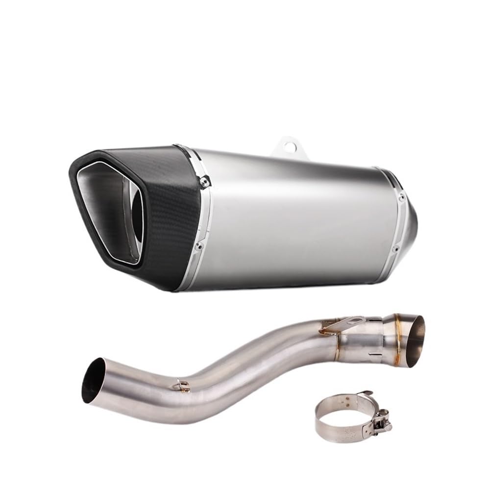 Niyade Motorrad Auspuffrohr Für CBR650R 19-20 Für Cb650R 19-21 Für Cb650F 14-18 Für CBR650F 14-18 Motorrad Auspuff Ändern Mittleren Rohr Verbinden Schalldämpfer(Color B) von Niyade