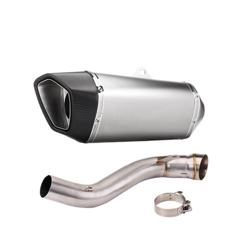 Niyade Motorrad Auspuffrohr Für CBR650R 19-20 Für Cb650R 19-21 Für Cb650F 14-18 Für CBR650F 14-18 Motorrad Auspuff Ändern Mittleren Rohr Verbinden Schalldämpfer(Color B) von Niyade