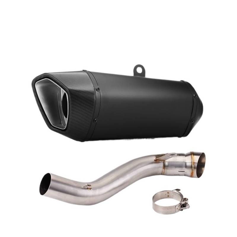 Niyade Motorrad Auspuffrohr Für CBR650R 19-20 Für Cb650R 19-21 Für Cb650F 14-18 Für CBR650F 14-18 Motorrad Auspuff Ändern Mittleren Rohr Verbinden Schalldämpfer(Color C) von Niyade