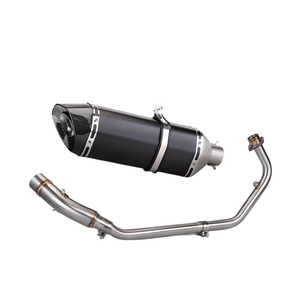 Niyade Motorrad Auspuffrohr Für Cbr150r Für CB150R 2017-2021 Motorrad Auspuff Volle Ändern Front Link Ellenbogen Rohr Slip-On Verbinden Schalldämpfer(Color F) von Niyade
