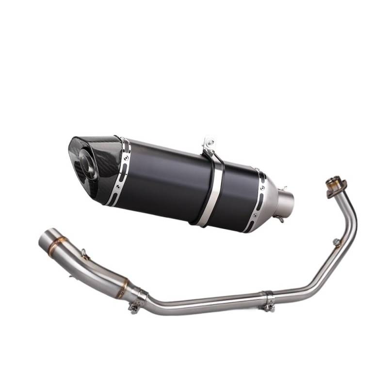 Niyade Motorrad Auspuffrohr Für Cbr150r Für CB150R 2017-2021 Motorrad Auspuff Volle Ändern Front Link Ellenbogen Rohr Slip-On Verbinden Schalldämpfer(Color F) von Niyade