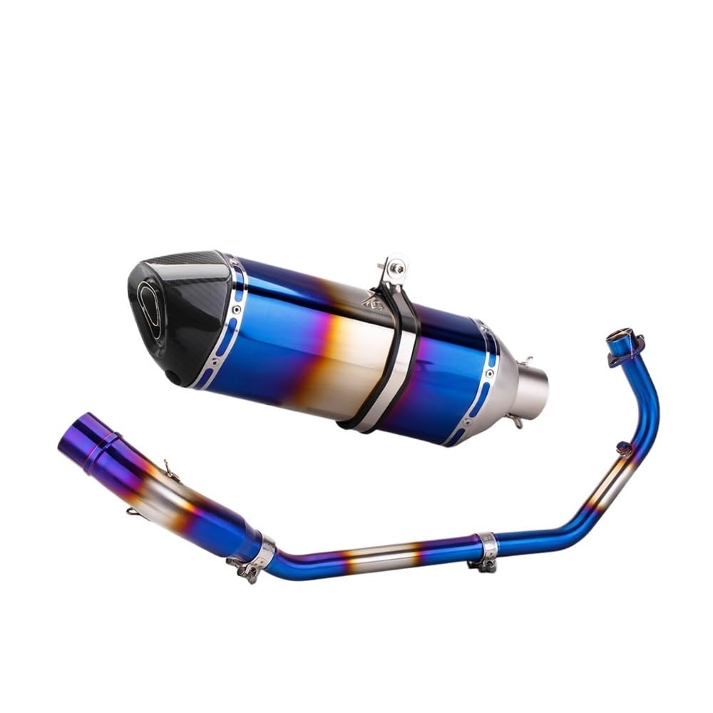 Niyade Motorrad Auspuffrohr Für Cbr150r Für CB150R 2017-2021 Motorrad Volle Auspuff Ändern Front Link Rohr Linie Moto Schalldämpfer(Color D) von Niyade