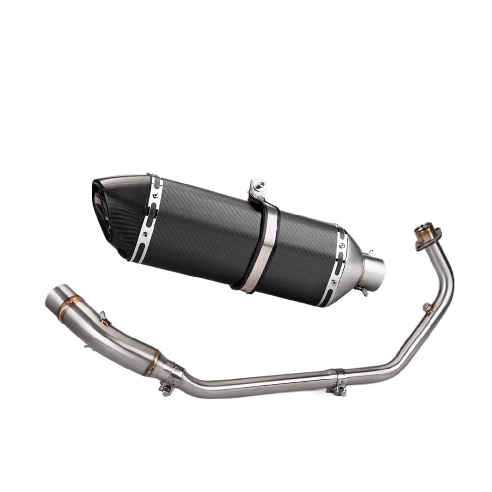 Niyade Motorrad Auspuffrohr Für Cbr150r Für CB150R 2017-2021 Motorrad Volle Auspuff Ändern Front Link Rohr Linie Moto Schalldämpfer(Color E) von Niyade