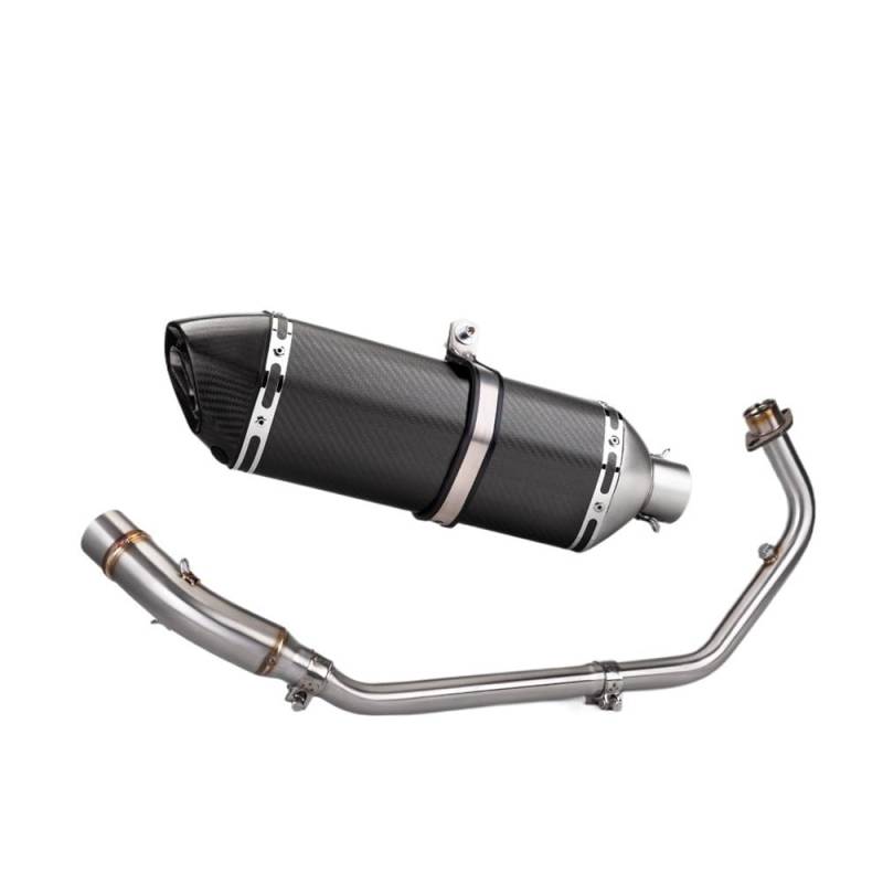 Niyade Motorrad Auspuffrohr Für Cbr150r Für CB150R 2017-2021 Motorrad Volle Auspuff Ändern Front Link Rohr Linie Moto Schalldämpfer(Color E) von Niyade