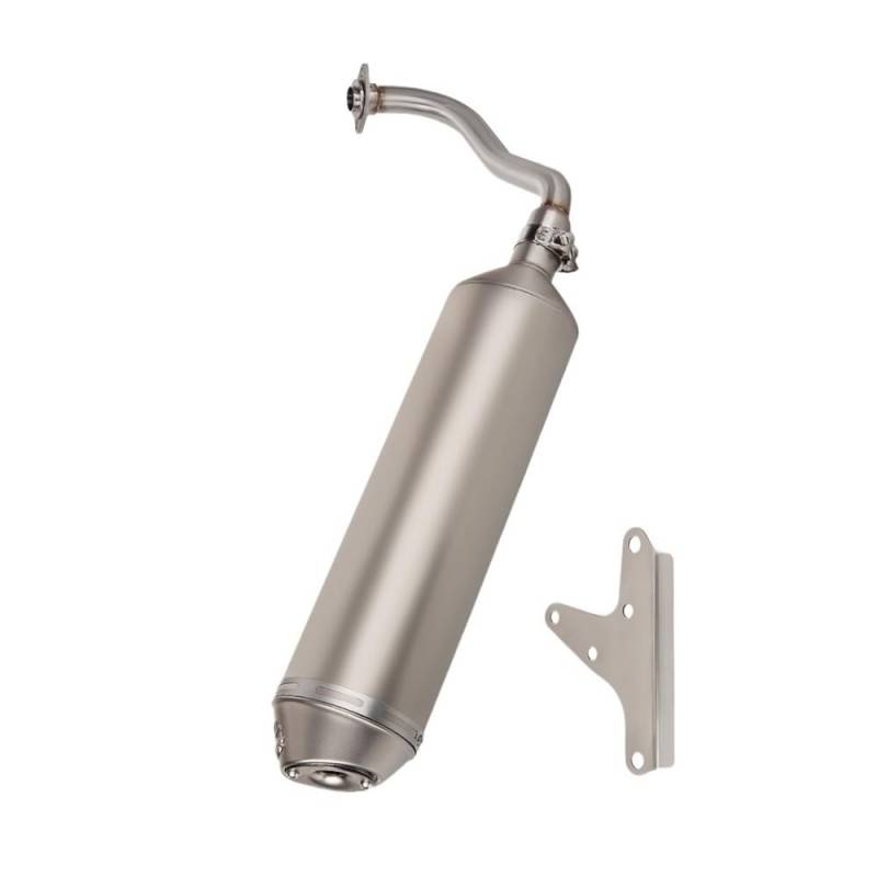 Niyade Motorrad Auspuffrohr Für Click 125 150 Für Click125 Für Click150 Für Vario150 Für Vario125 Slip On Motorrad Vollauspuff Vorne Link Rohr Schalldämpfer von Niyade