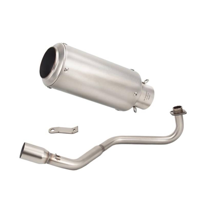 Niyade Motorrad Auspuffrohr Für Grom Für MSX125 Für MSX 125 Slip Auf Motorrad Auspuffrohr Vorne Link Rohr Schalldämpfer(Color A) von Niyade
