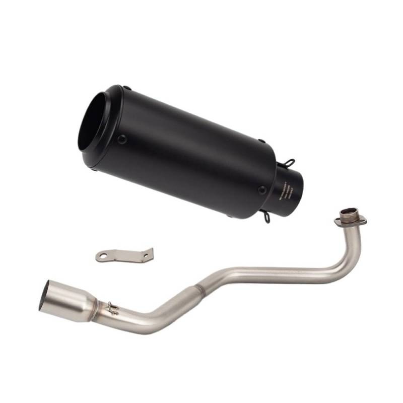 Niyade Motorrad Auspuffrohr Für Grom Für MSX125 Für MSX 125 Slip Auf Motorrad Auspuffrohr Vorne Link Rohr Schalldämpfer(Color B) von Niyade