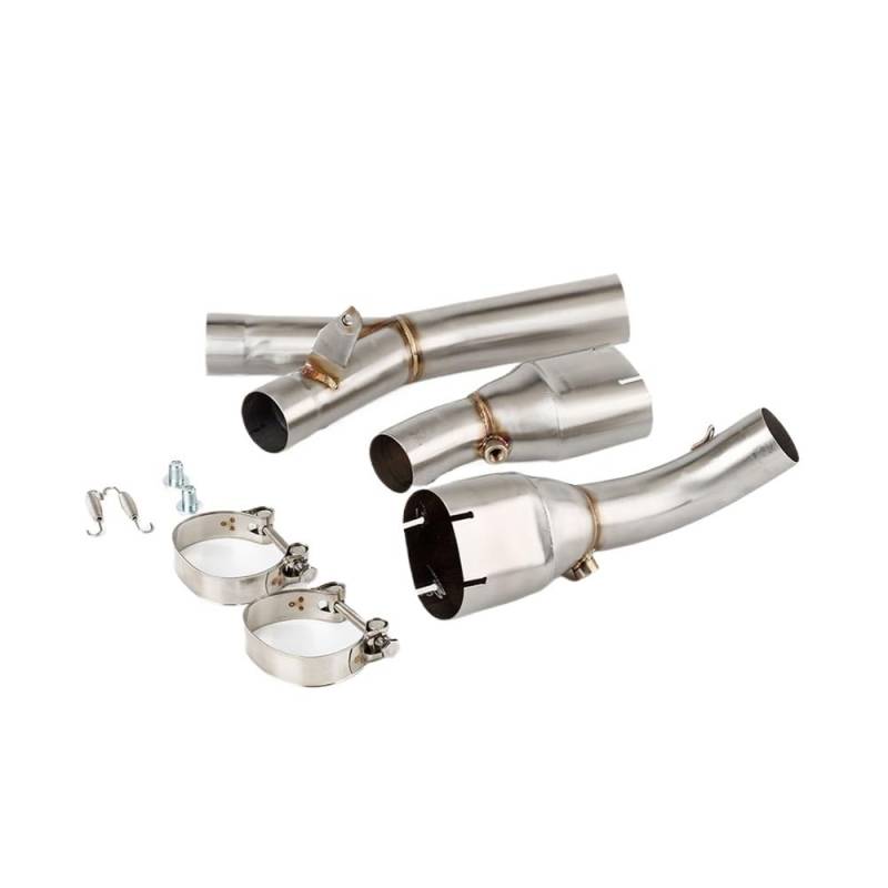 Niyade Motorrad Auspuffrohr Für S1000RR Für S1000R 2019-2022 Motorrad Schalldämpfer Slip Auf Motorrad Auspuff Ändern Mittleren Link Rohr von Niyade