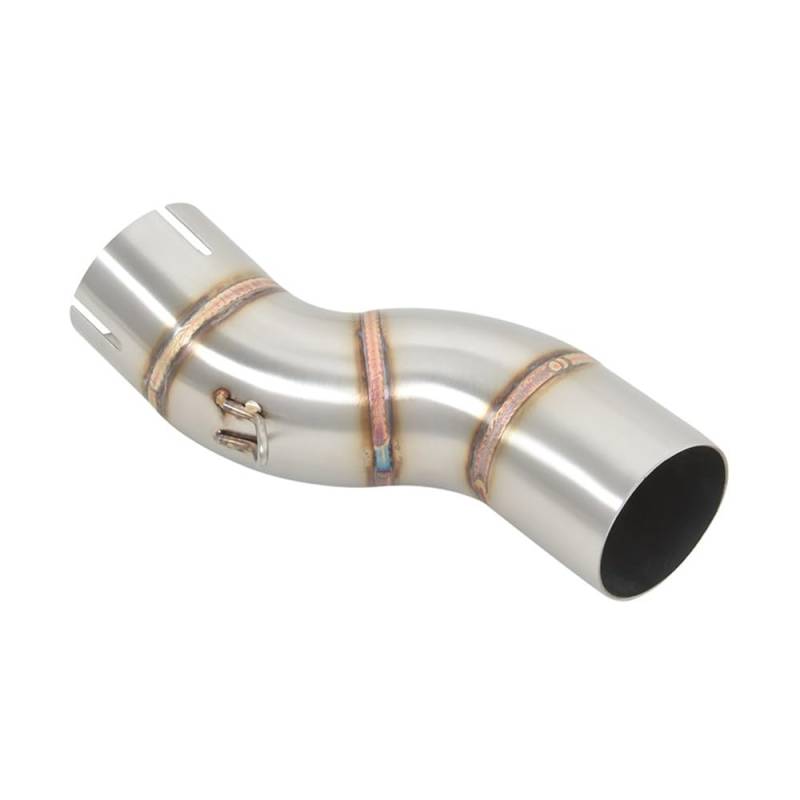 Niyade Motorrad Auspuffrohr Für SFV650 Für SFV 650 Für SFV-650 2009-2016 Slip On Motorrad Auspuff 51mm Mittleren Link Rohr Anschluss 51mm Schalldämpfer von Niyade