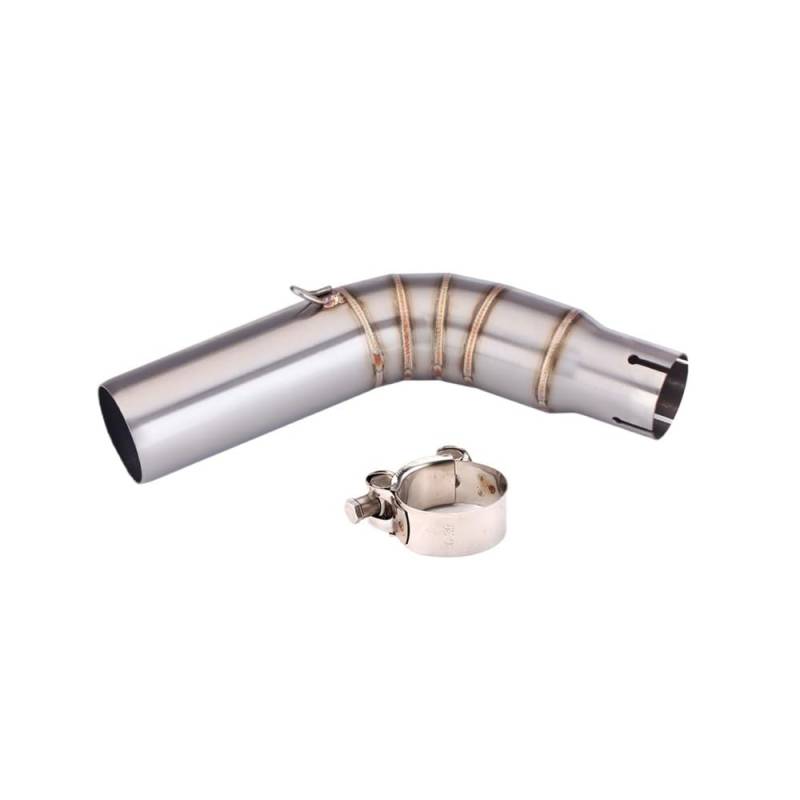 Niyade Motorrad Auspuffrohr Für SV650 Für SV650X 2016-2024 Slip Auf Motorrad Ändern Auspuff Mittleren Link Rohr Verbinden 51mm Schalldämpfer Moto Rohr von Niyade