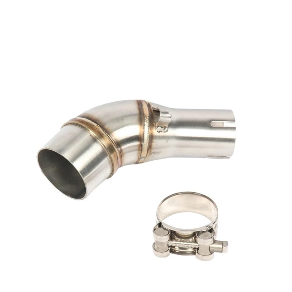 Niyade Motorrad Auspuffrohr Für YZF Für R25 Für R3 Für MT-03 Für MT03 Motorradauspuff 51mm Anschluss Schalldämpfer Geändert Slip On Mittleren Verbindungsrohr(Color B) von Niyade