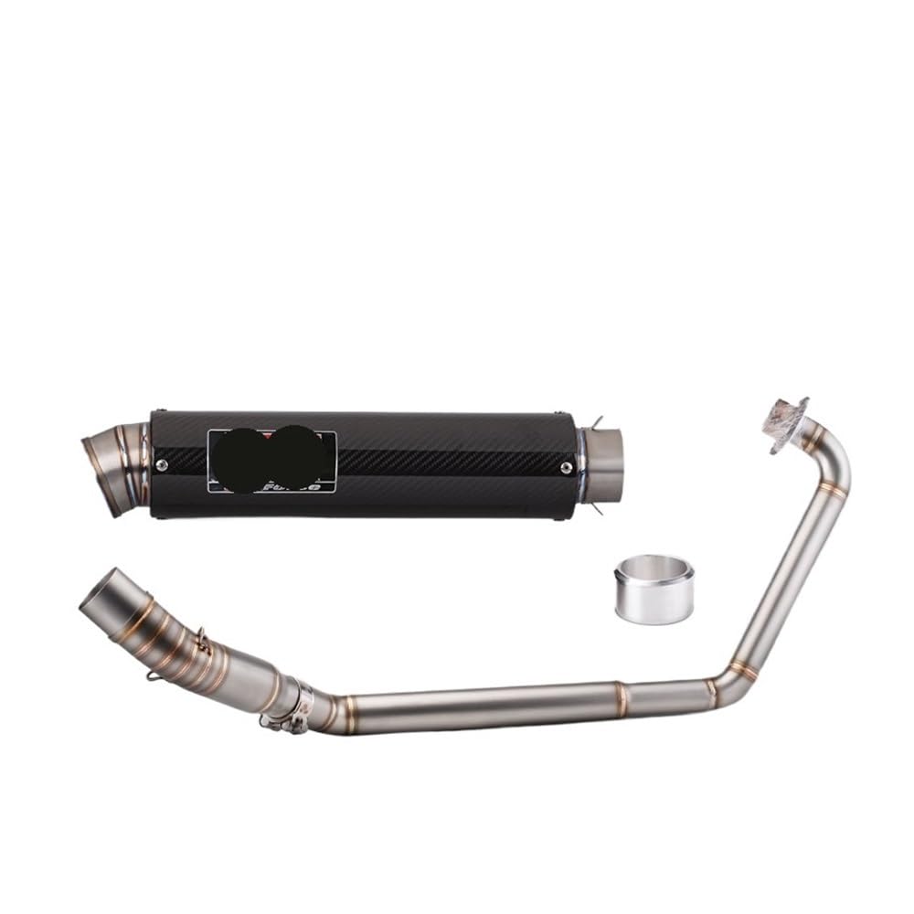 Niyade Motorrad Auspuffrohr Motorradauspuff Modifizieren Sie Den Kompletten Satz Front Link Pipe Connect Schalldämpfer Für Cbr150r Für CB150R(C-350 mm) von Niyade