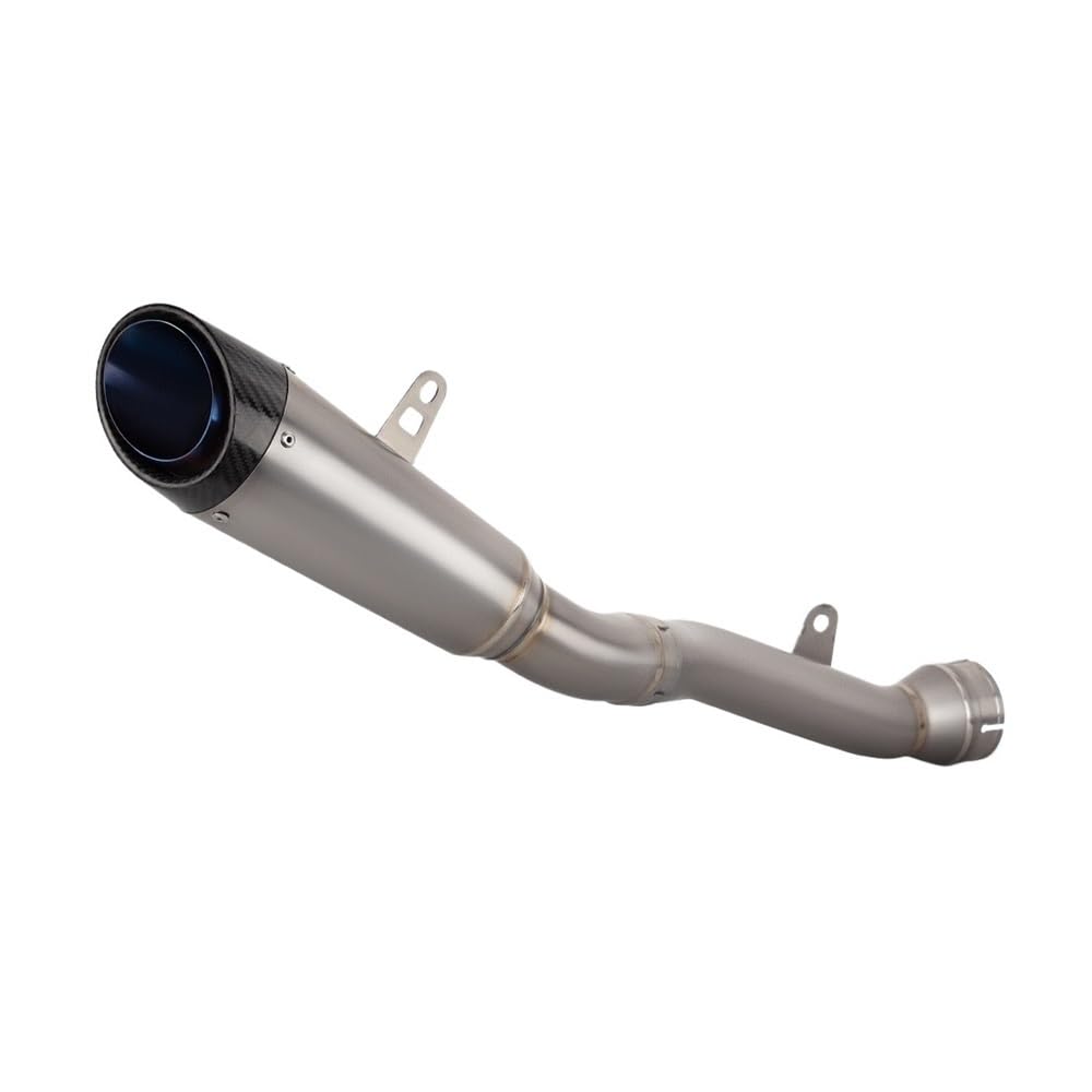 Niyade Motorrad Auspuffrohr Motorradauspuff Modifizieren Slip On Endrohr Zweilagiger Schalldämpfer Für ZX10R Für ZX-10R 21-24(Color B) von Niyade