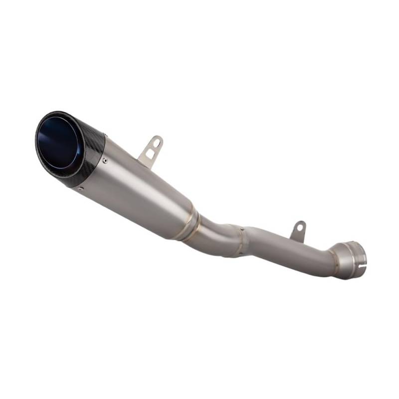 Niyade Motorrad Auspuffrohr Motorradauspuff Modifizieren Slip On Endrohr Zweilagiger Schalldämpfer Für ZX10R Für ZX-10R 21-24(Color B) von Niyade
